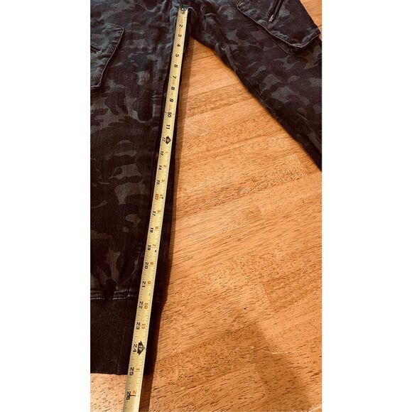 JAMES JEANS BOYFRIEND CARGO SHADOW CAMOUFLAGE COMBAT JOGGER PANTS SZ 26 - Picture 7 of 14
